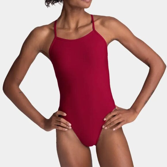 Jolyn Gavin Swimsuit strappy one piece womens Purple (size 30) athletic swim - Picture 1 of 4